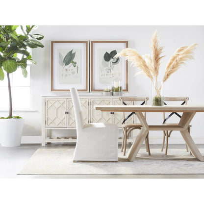 Willow Sideboard by Essentials For Living in white wash pine, white quartz. Made from solid pine wood, solid quartz in a modern style.