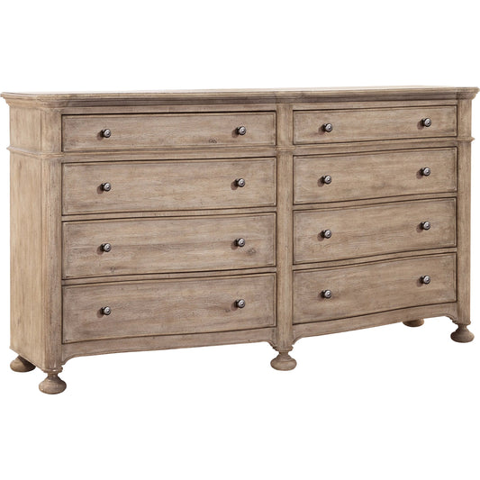 001 SI-2222960 | Primary Silo | Higgins Street 8-Drawer Dresser by Pulaski Furniture in brown and woodland stone. Made from unique in a unique style.