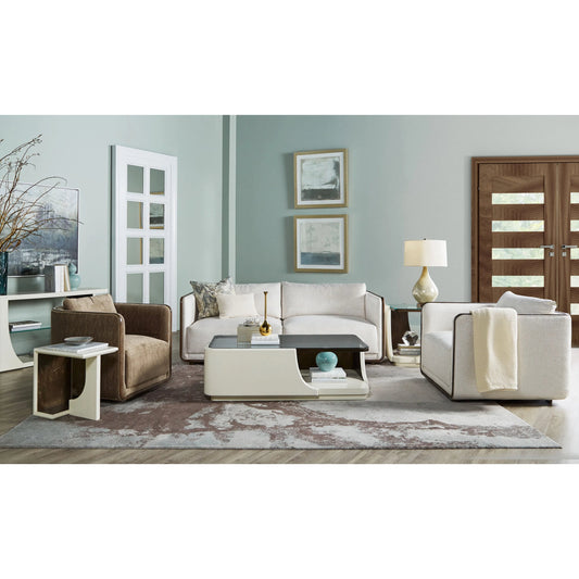 Sagrada Swivel Chair, N-Otter by A.R.T. Furniture in hazel. Made from parrwood in a unique style.