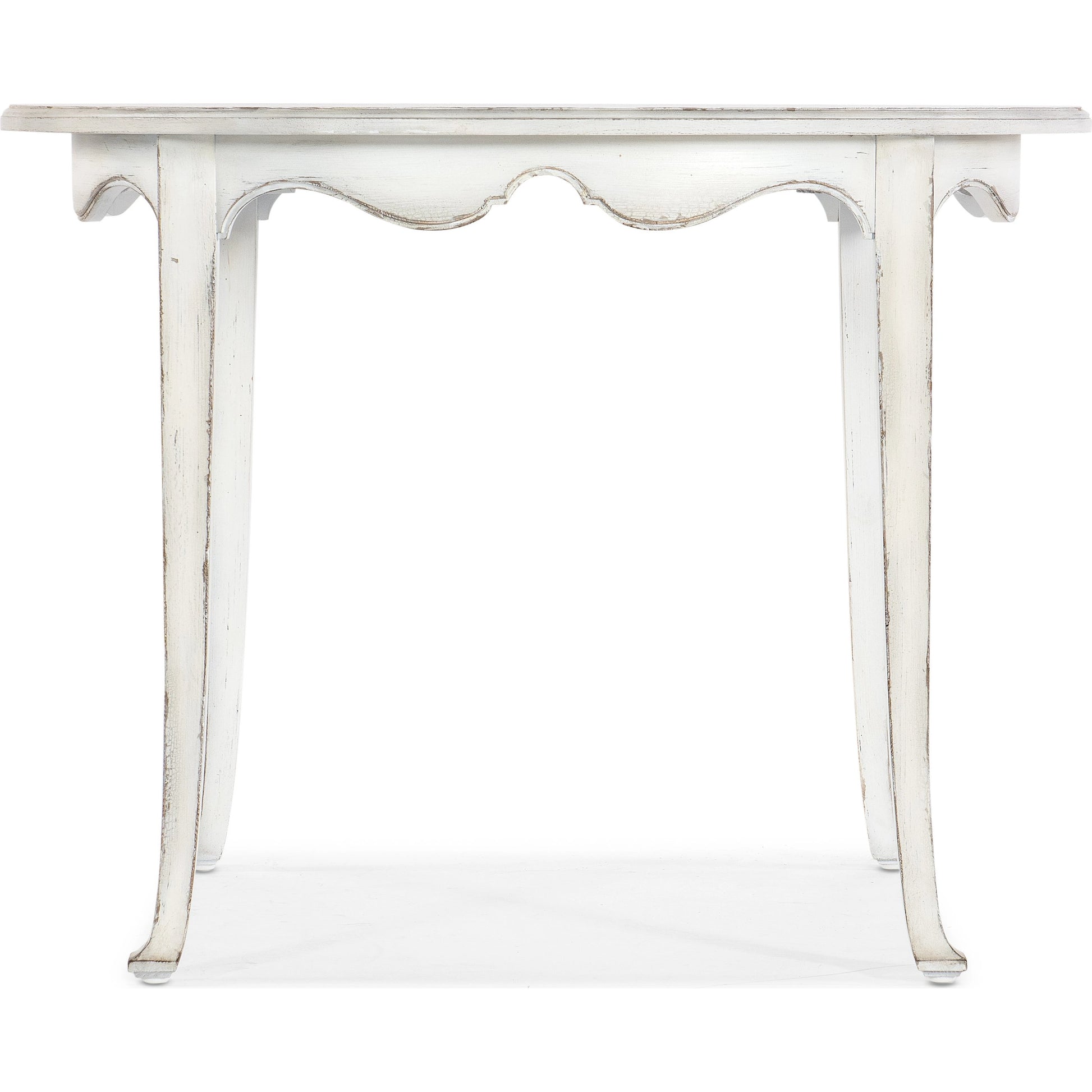 Charleston Breakfast Table by Hooker Furniture in magnolia white. Made from maple veneers with solid-wood edge top in a traditional style.