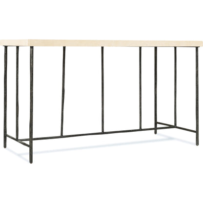 Driftwood Writing Desk by Hooker Furniture in gray. Made from stone, metal in a modern style.