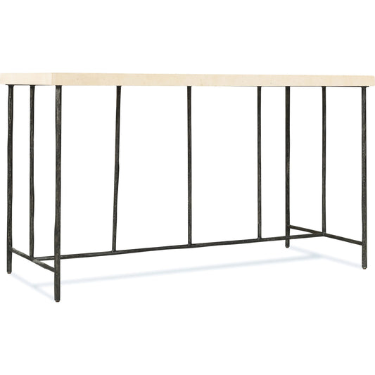 Driftwood Writing Desk by Hooker Furniture in gray. Made from stone, metal in a modern style.