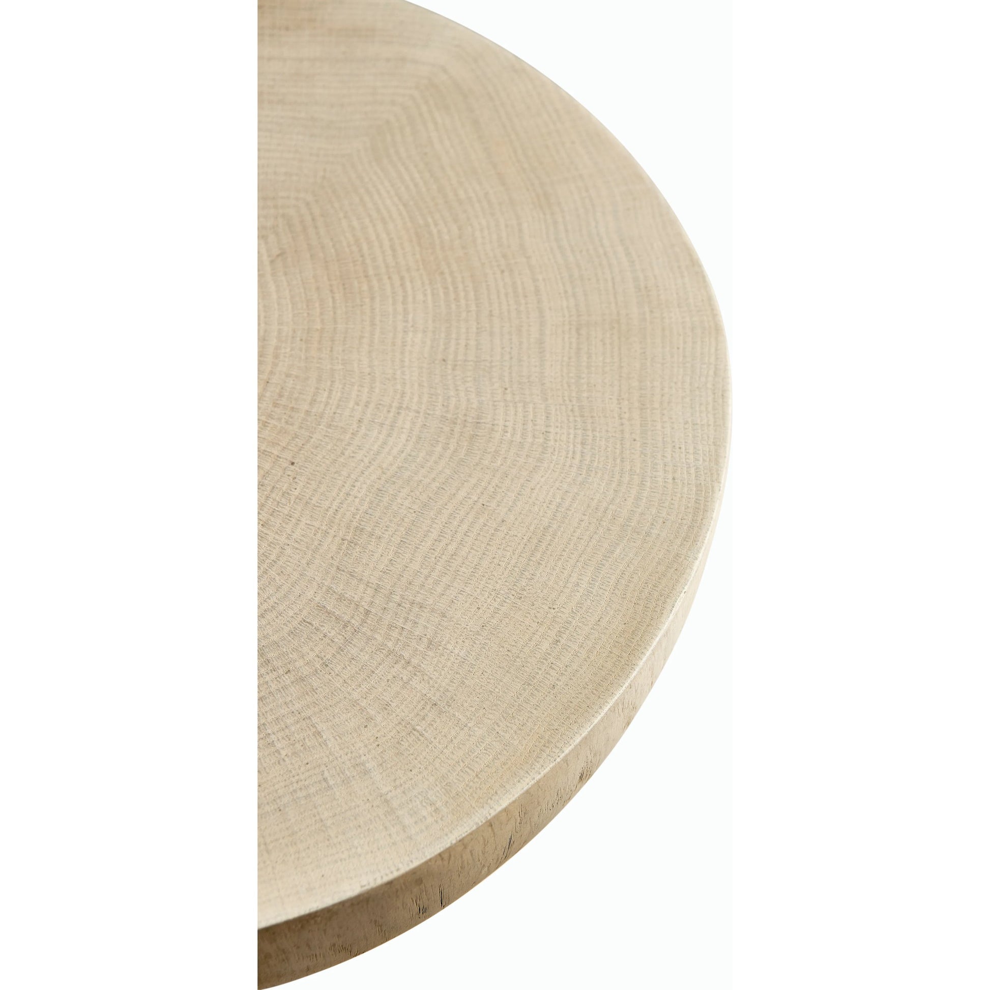 Water Seamount Oak Buncher Table/Stool by Jonathan Charles in whitewash oak. Made from oak in a modern style.
