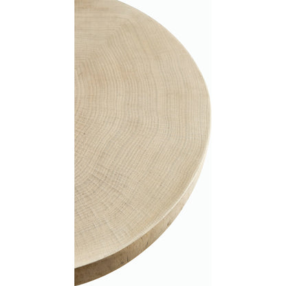 Water Seamount Oak Buncher Table/Stool by Jonathan Charles in whitewash oak. Made from oak in a modern style.