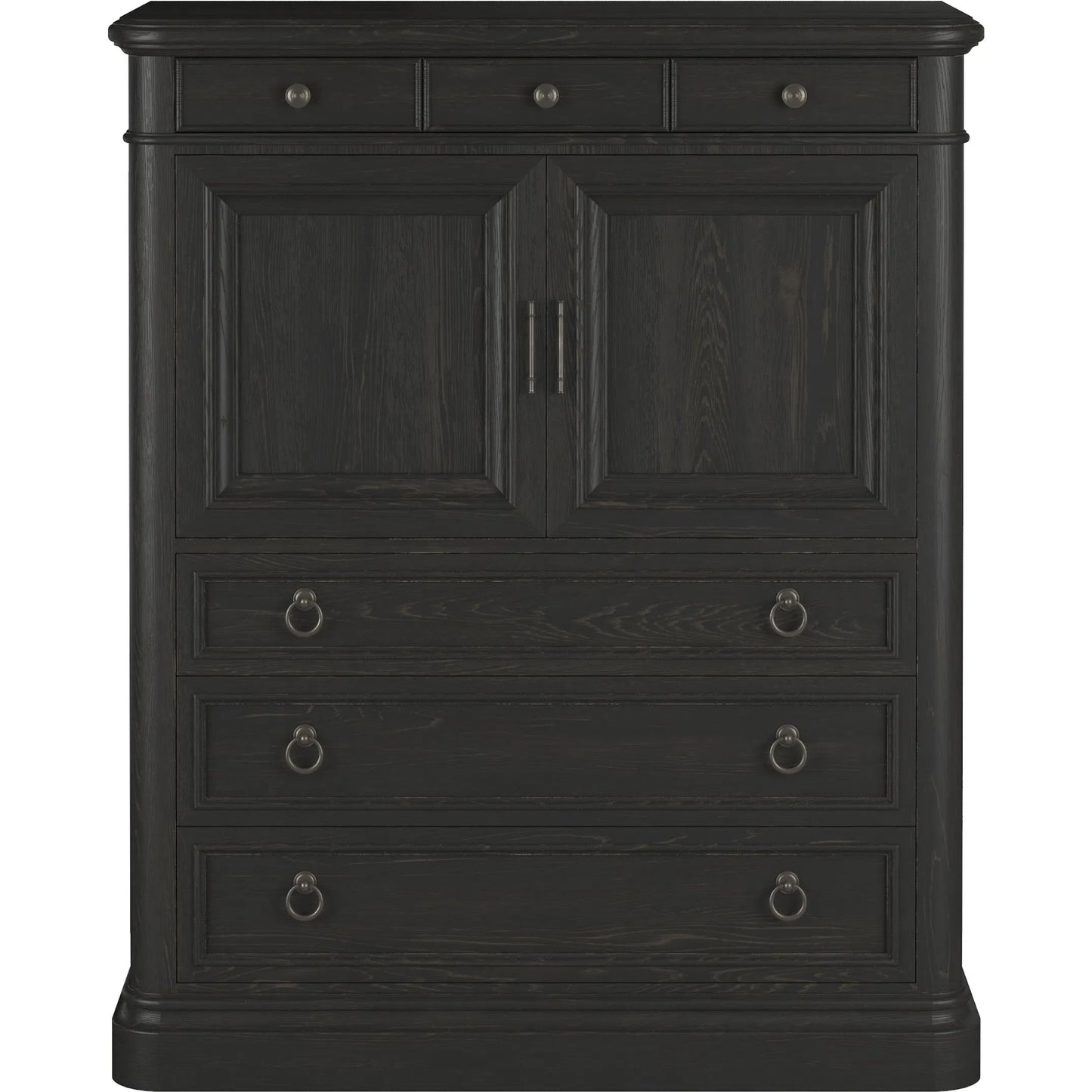 002 SI-2453362 | Additional Silo | Atrium 6 Drawer Chest by A.R.T. Furniture in hand rubbed black, undertones of brown. Made from unique in a traditional style.