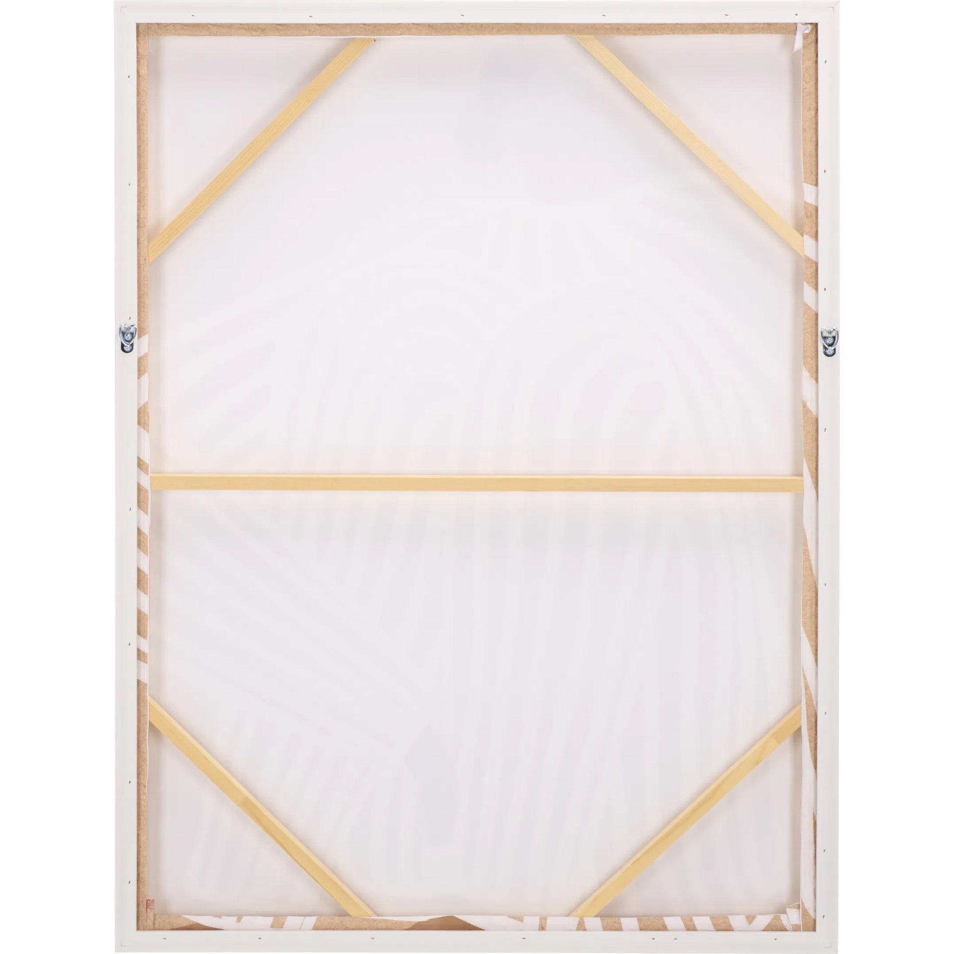 Reagan Frame Art by HedgeApple Essentials in tan, white. Made from poly.canvas, ps (outerframe), wood (inner frame), framed wall art, iron in a unique style.