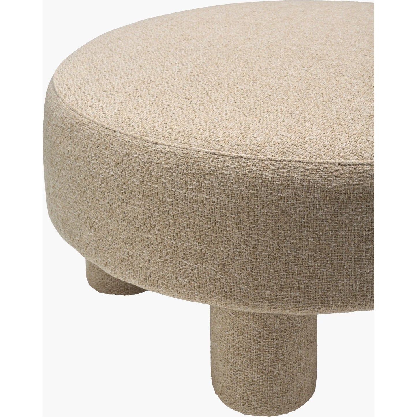 003 SI-2244414 | Closeup | Welly Ottoman by Surya in brown. Made from unique in a eclectic & global style.