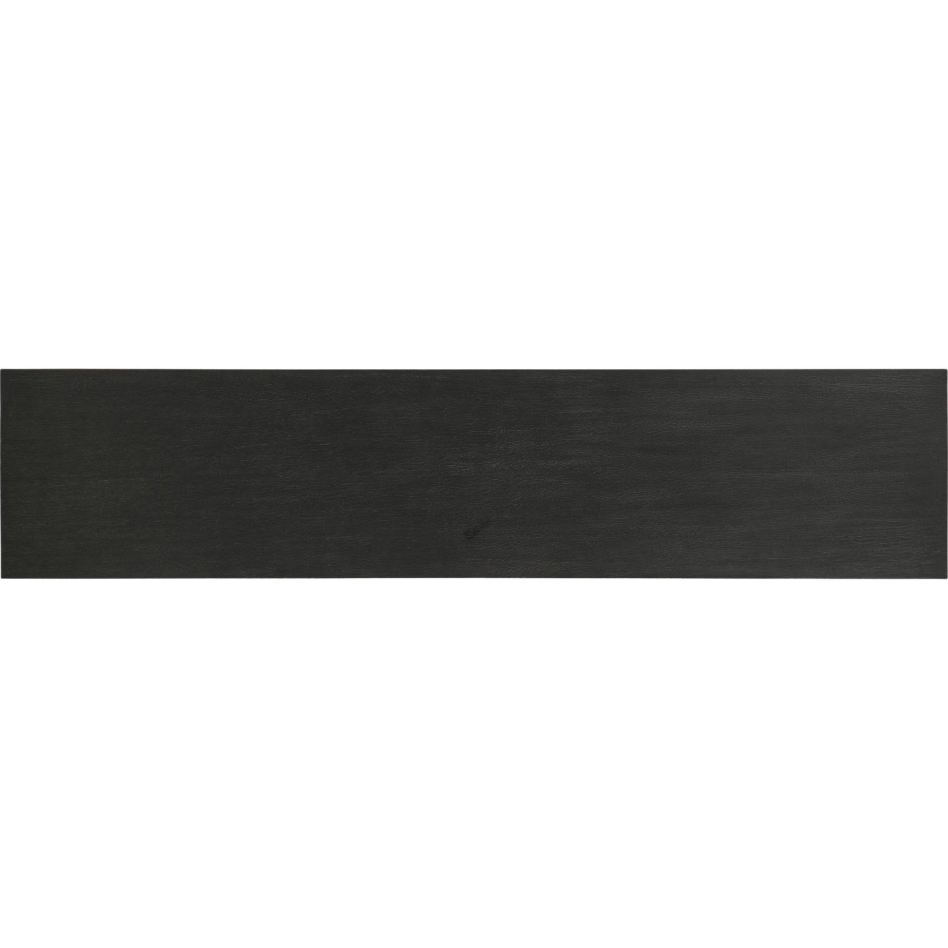 Melange Summit Gorge Entertainment Console by Hooker Furniture in black. Made from oak veneers, resin in a modern style.