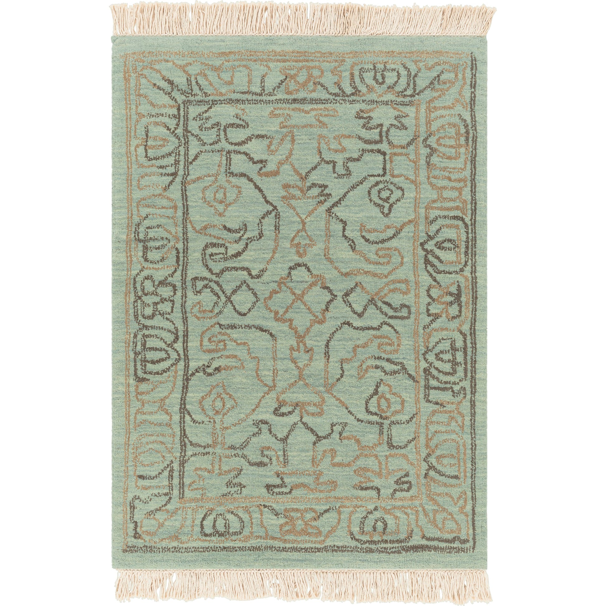 Wilmington Rug - 13176 by Surya in dusty sage, slate, charcoal, medium gray. Made from 100% wool in a unique style.