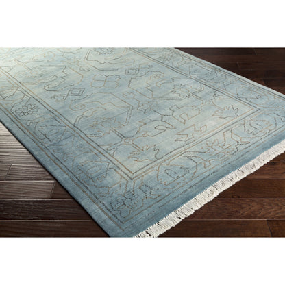 Wilmington Rug - 13176 by Surya in dusty sage, slate, charcoal, medium gray. Made from 100% wool in a unique style.