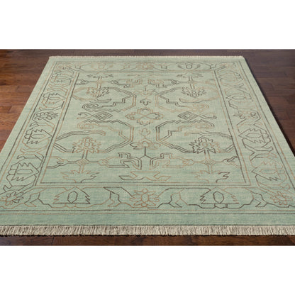 Wilmington Rug - 13176 by Surya in dusty sage, slate, charcoal, medium gray. Made from 100% wool in a unique style.