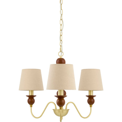 Wiluna Chandelier by Livabliss in hand painted. Made from rubber wood, linen, polyester in a unique style.