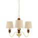 Wiluna Chandelier by Livabliss in hand painted. Made from rubber wood, linen, polyester in a unique style.