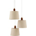 Wiluna Chandelier by Livabliss in hand painted. Made from rubber wood, linen, polyester in a unique style.
