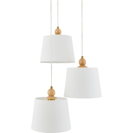 Wiluna Chandelier by Livabliss in hand painted. Made from rubber wood, linen, polyester in a unique style.