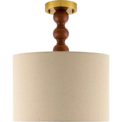 Wiluna Pendant by Livabliss in hand painted. Made from rubber wood, linen, polyester in a unique style.