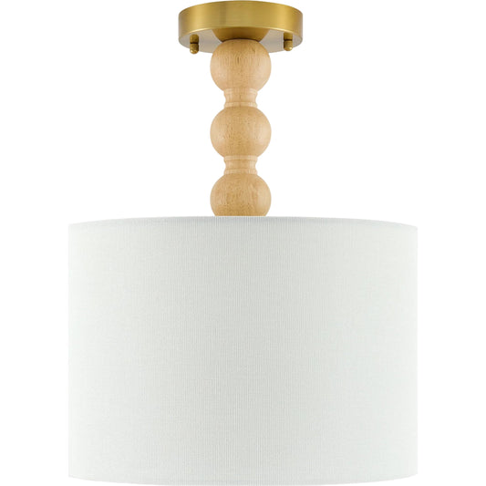 Wiluna Pendant by Livabliss in hand painted. Made from rubber wood, linen, polyester in a unique style.