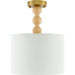 Wiluna Pendant by Livabliss in hand painted. Made from rubber wood, linen, polyester in a unique style.