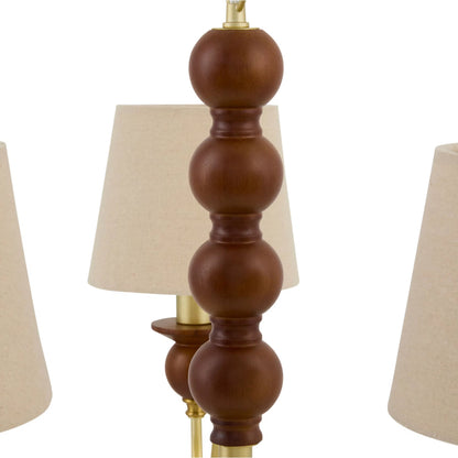 Wiluna Chandelier by Livabliss in hand painted. Made from rubber wood, linen, polyester in a unique style.
