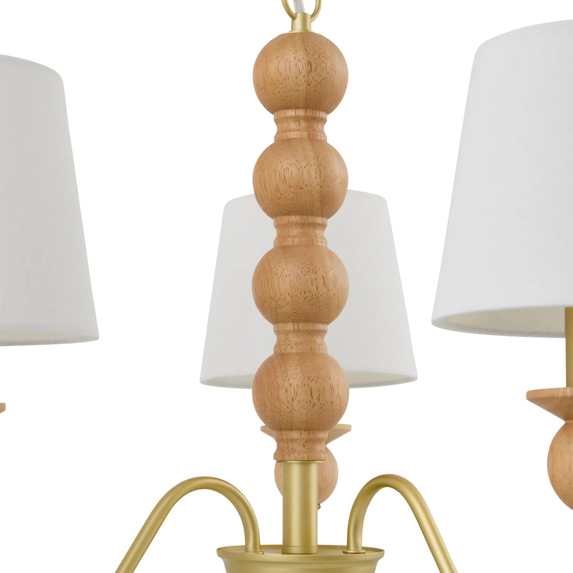 Wiluna Chandelier by Livabliss in hand painted. Made from rubber wood, linen, polyester in a unique style.