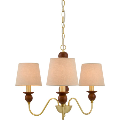 Wiluna Chandelier by Livabliss in hand painted. Made from rubber wood, linen, polyester in a unique style.