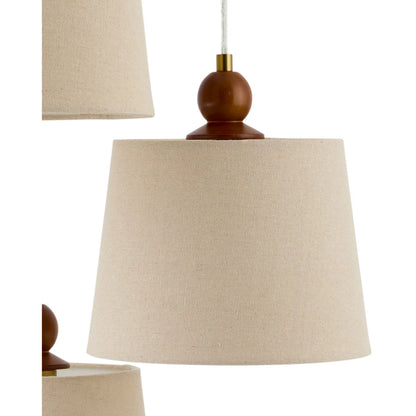 Wiluna Chandelier by Livabliss in hand painted. Made from rubber wood, linen, polyester in a unique style.