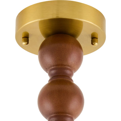 Wiluna Pendant by Livabliss in hand painted. Made from rubber wood, linen, polyester in a unique style.