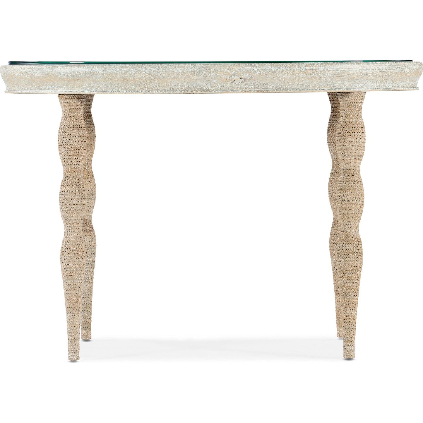 002 SI-1900877 | Additional Silo | Serenity Shoal Writing Desk by Hooker Furniture in surf. Made from oak veneers, rope, printed glass in a cottage & farmhouse style.