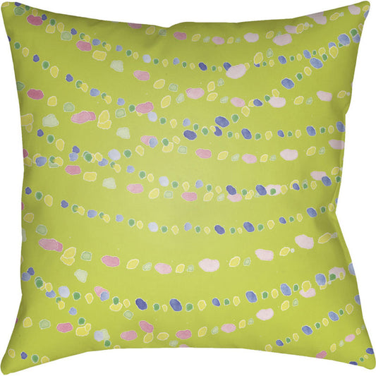 Beads Pillow - 18273 by Livabliss. Made from front: 100% polyester, back: 100% polyester in a modern style.