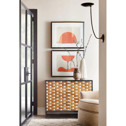 Commerce and Market Weaver 2-Door Accent Chest by Hooker Furniture in blacks and black iron. Made from unique in a unique style.