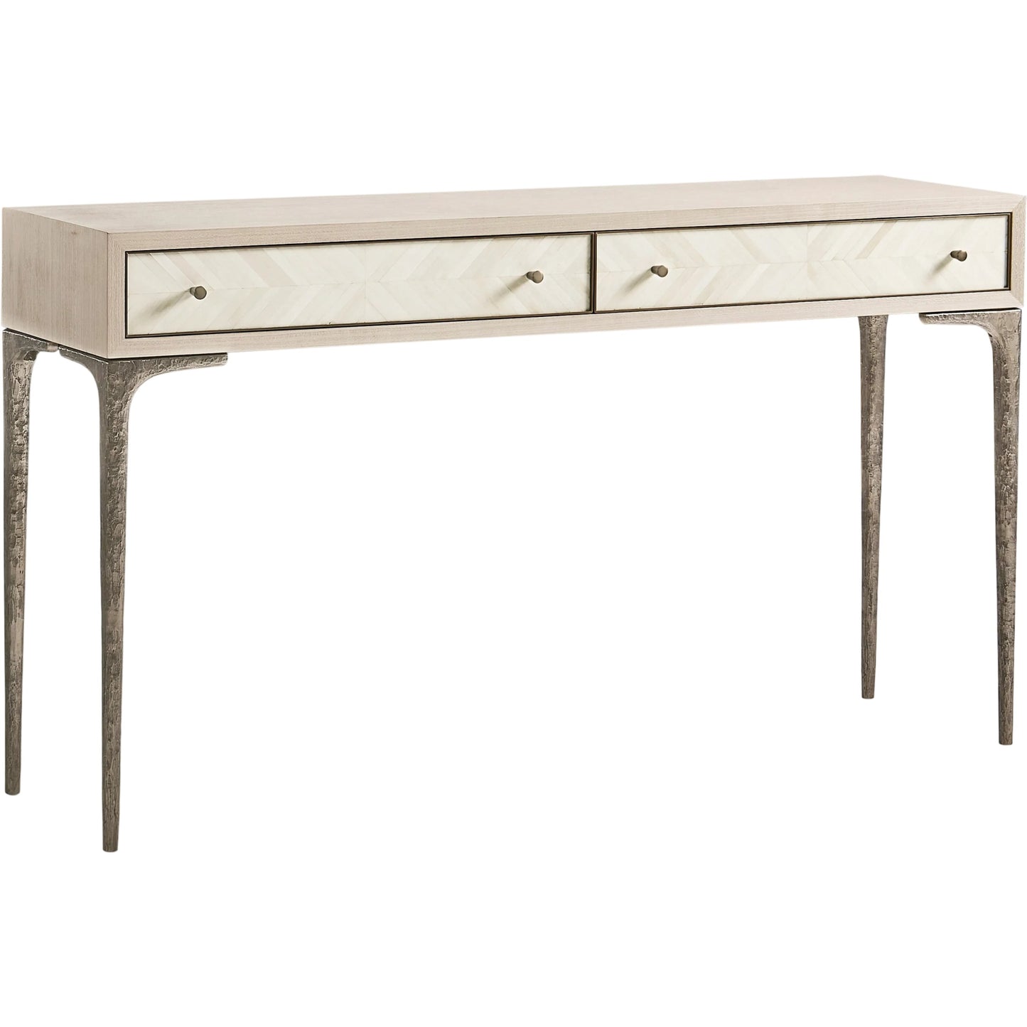 001 SI-2535778 | Primary Silo | Tideline Console Table by Jonathan Charles in natural dyed koto. Made from main koto veneer in a unique style.
