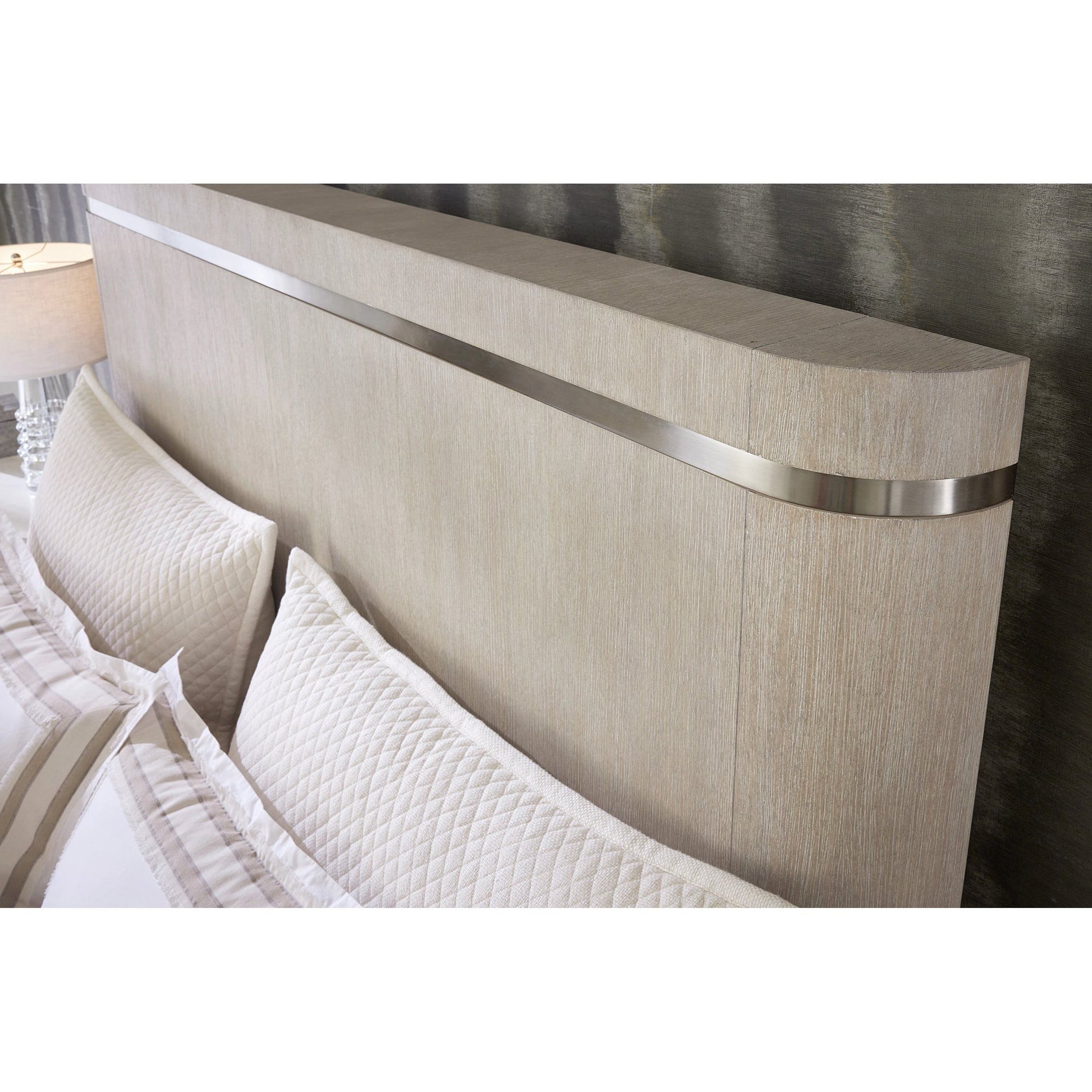 Modern Mood Panel Bed by Hooker Furniture. Made from oak veneers, metal in a modern style.