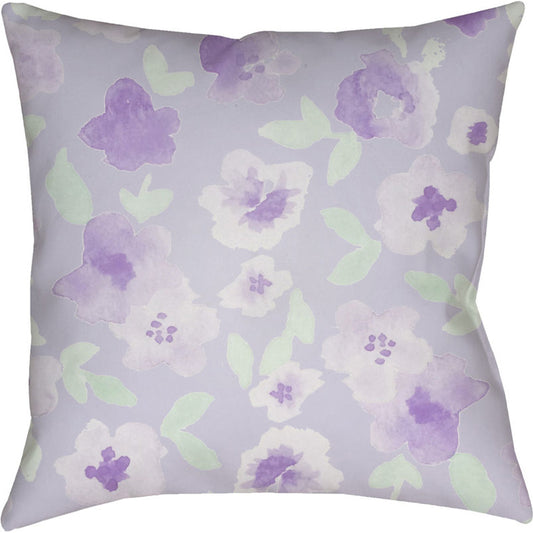 Flowers Pillow - 21557 by Livabliss. Made from front: 100% polyester, back: 100% polyester in a coastal style.