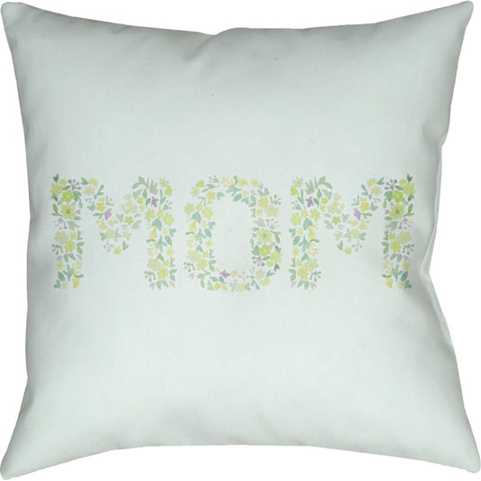 Mom Pillow - 10074 by Livabliss. Made from front: 100% polyester, back: 100% polyester in a traditional style.