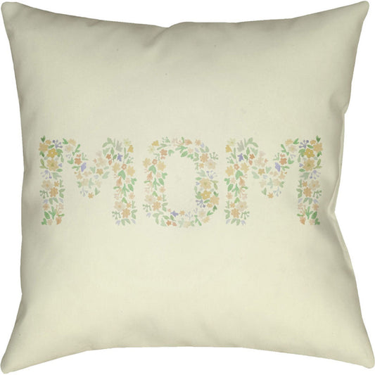 Mom Pillow - 10074 by Livabliss. Made from front: 100% polyester, back: 100% polyester in a traditional style.