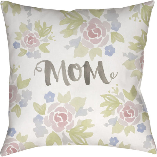 Mom II Pillow - 16588 by Livabliss. Made from front: 100% polyester, back: 100% polyester in a traditional style.
