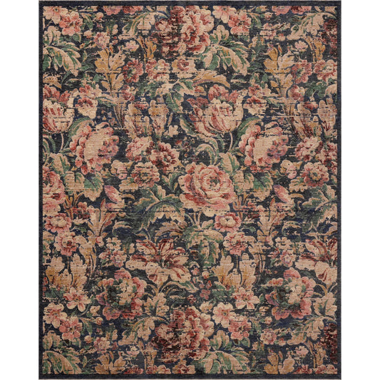 Winchester WNC-07 Rug by Loloi in midnight, blush. Made from 100% polyester in a 