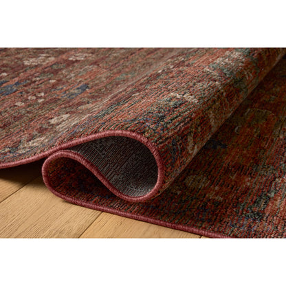 Winchester WNC-08 Rug by Loloi in ruby, mushroom. Made from 100% polyester in a unique