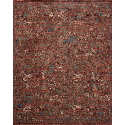 Winchester WNC-08 Rug by Loloi in ruby, mushroom. Made from 100% polyester in a u