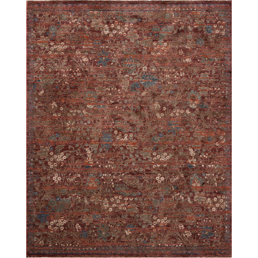 Winchester WNC-08 Rug by Loloi in ruby, mushroom. Made from 100% polyester in a u