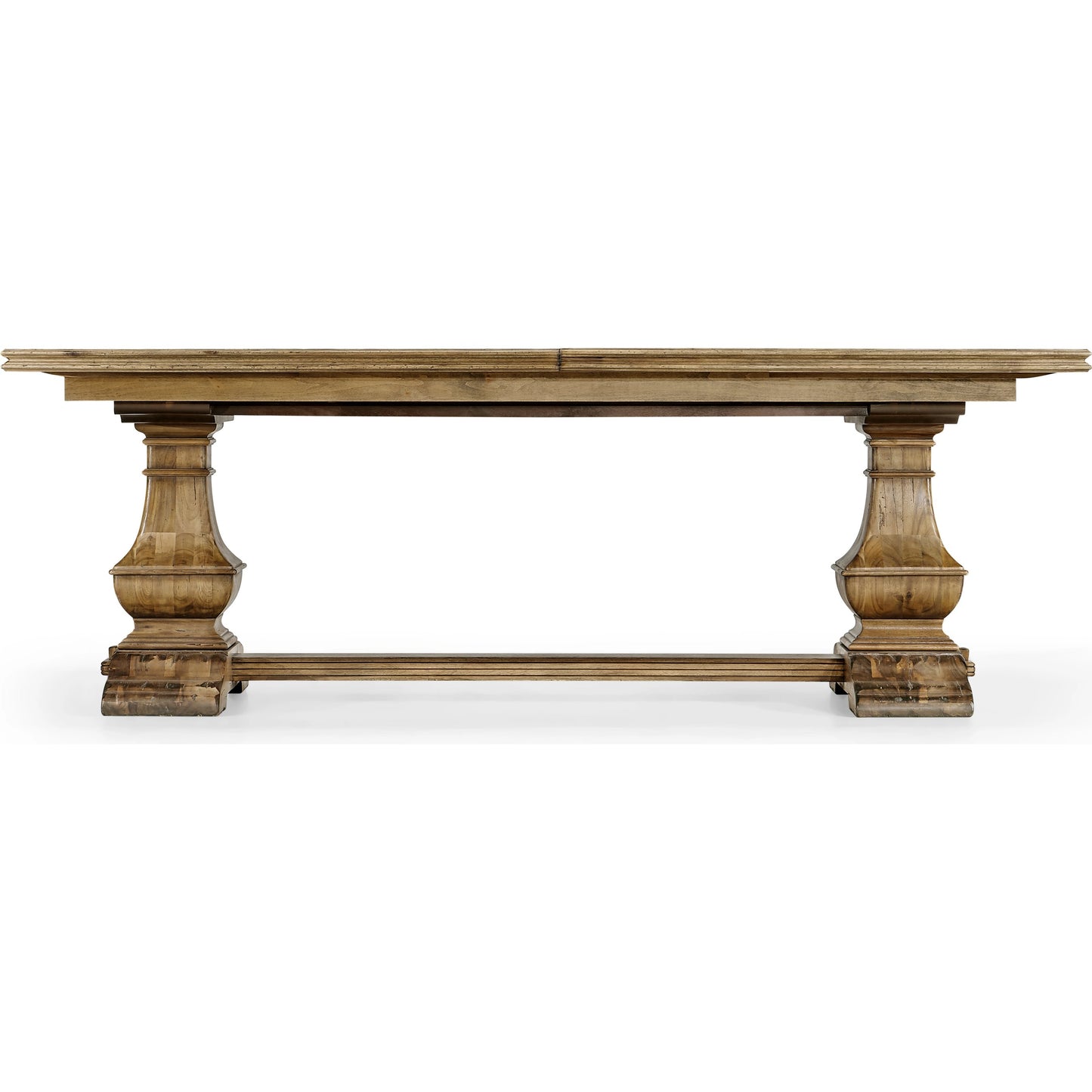 005 SI-1991020 | Additional Silo | Casual Accents Medium Driftwood Parquet Top Dining Table by Jonathan Charles in medium brown driftwood. Made from acacia in a modern style.