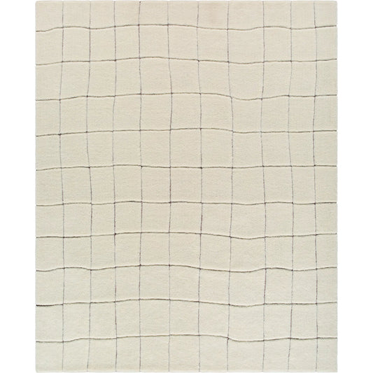 Wooly 535229 Rug by Livabliss in ivory, charcoal. Made from wool, cotton, nylon in a unique style.