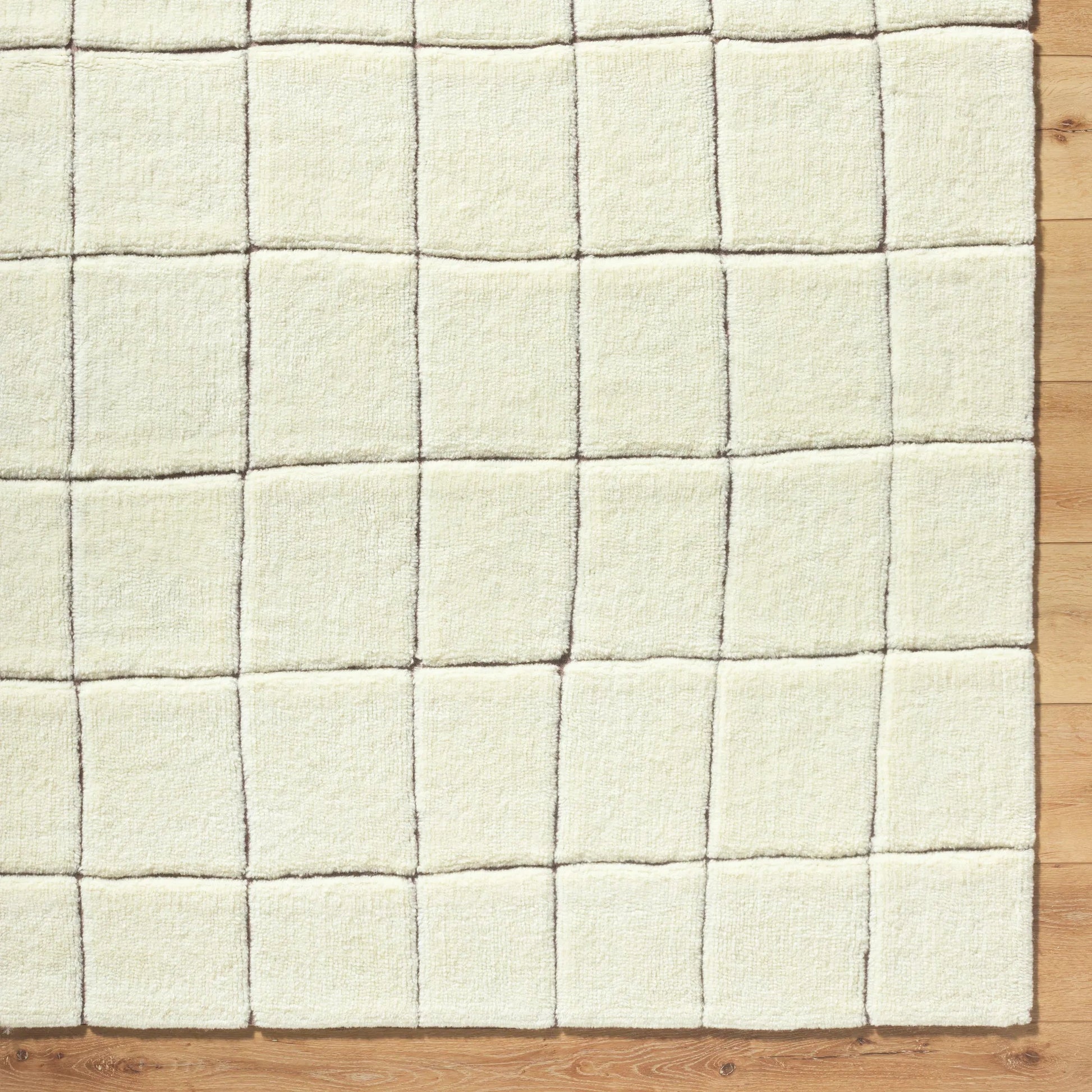 Wooly WOL-2301 Rug by Livabliss in ivory, charcoal. Made from wool, cotton, nylon in a unique style.
