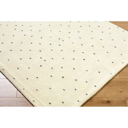 Wooly WOL-2303 Rug by Livabliss in ivory, charcoal. Made from wool, cotton, nylon in a unique style.