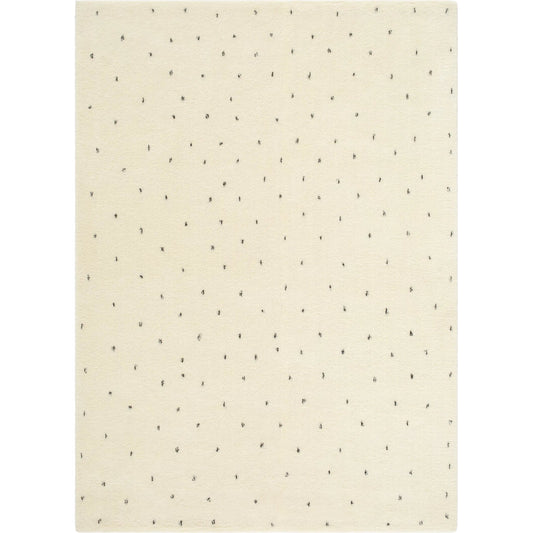 Wooly WOL-2303 Rug by Livabliss in ivory, charcoal. Made from wool, cotton, nylon in a unique style.