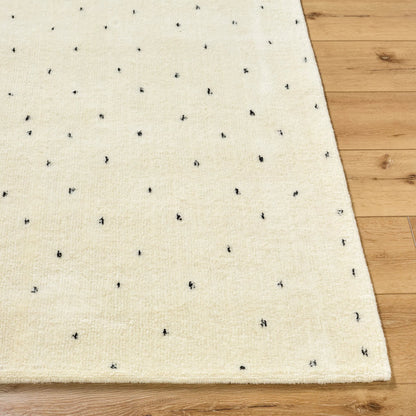 Wooly WOL-2303 Rug by Livabliss in ivory, charcoal. Made from wool, cotton, nylon in a unique style.
