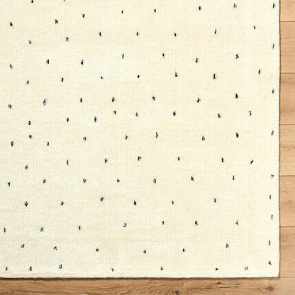 Wooly WOL-2303 Rug by Livabliss in ivory, charcoal. Made from wool, cotton, nylon in a unique style.