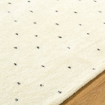 Wooly WOL-2303 Rug by Livabliss in ivory, charcoal. Made from wool, cotton, nylon in a unique style.
