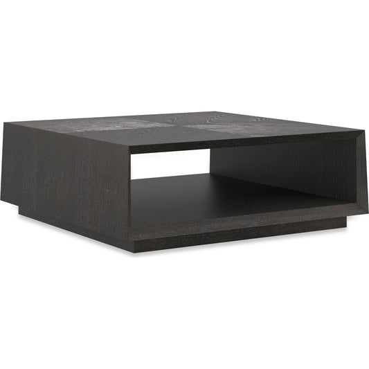 Boxcar by Caracole in black stained ash. Made from ash, flat cut ash, quarter ash in a unique style.