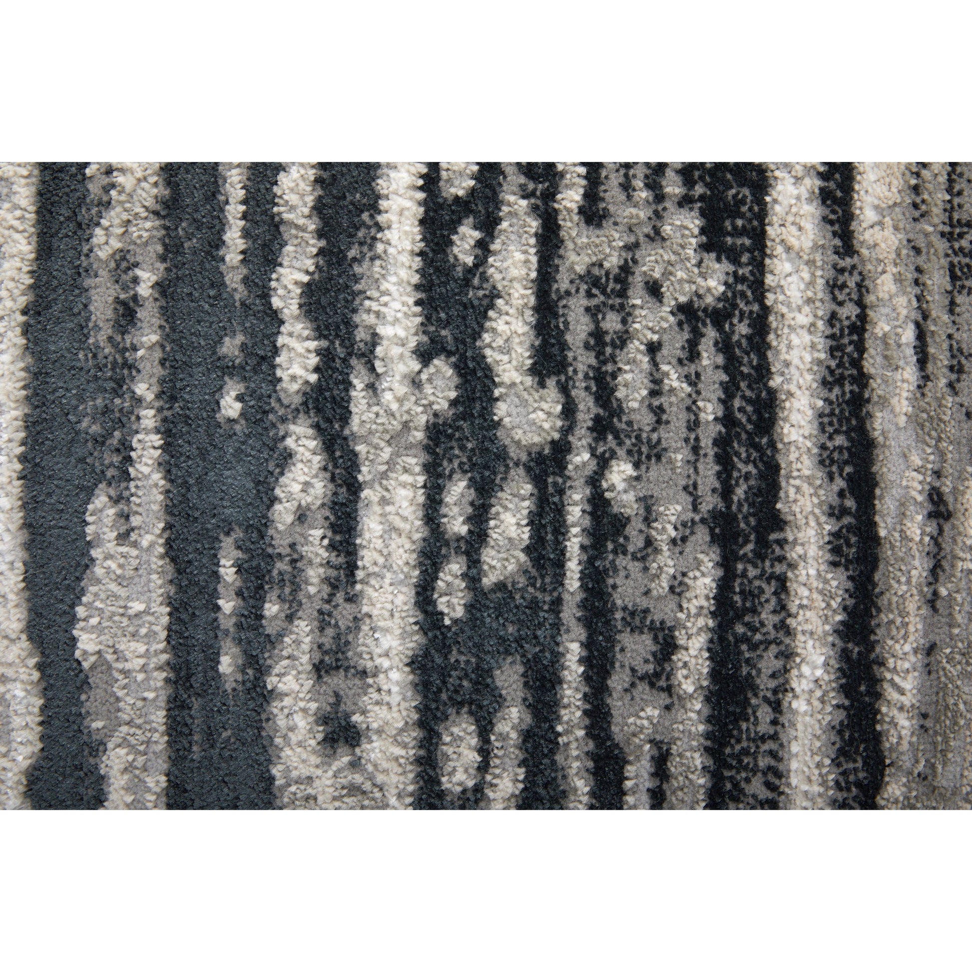 Micah Diamond Rug - 39LRF by Feizy in black, silver, taupe. Made from polyester, polypropylene in a unique style.